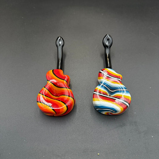 5.3″ Guitar Glass Pipe - Meech Madness Smoke Shop