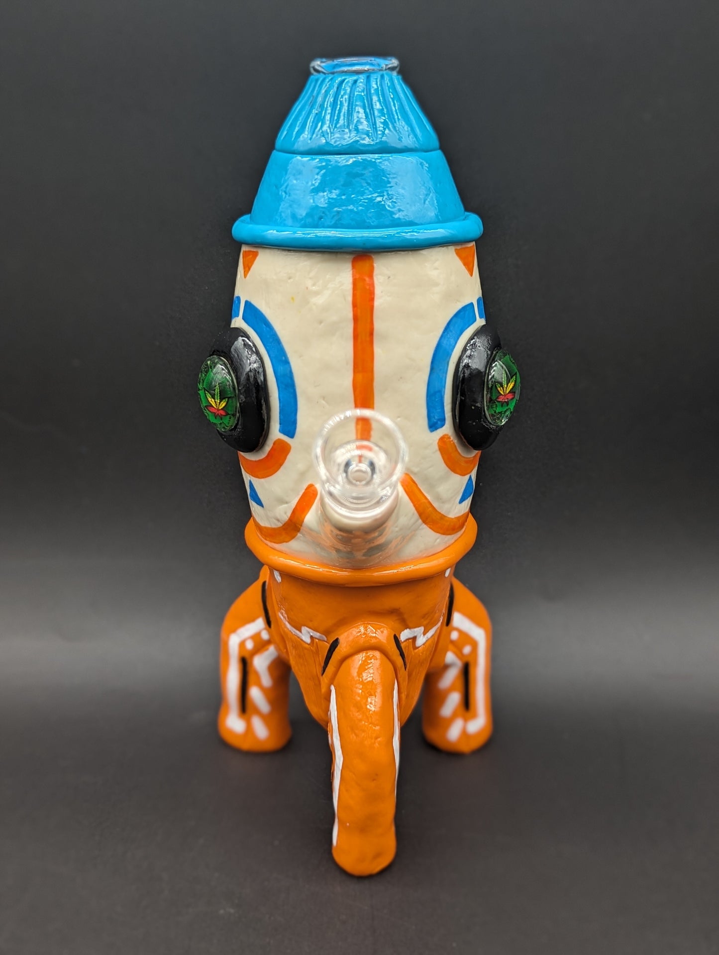 9" 3D Clay Rocket Ship Bong - Meech Madness Smoke Shop