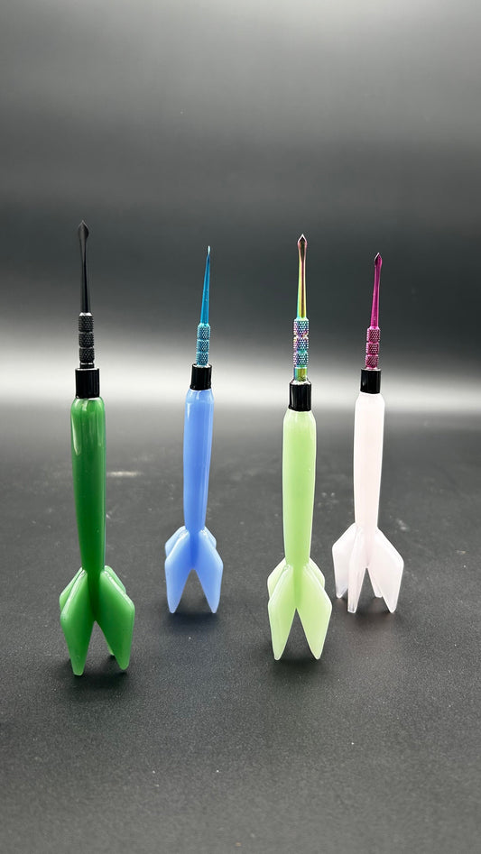 Glass and Metal Dart Shaped Dab Tool