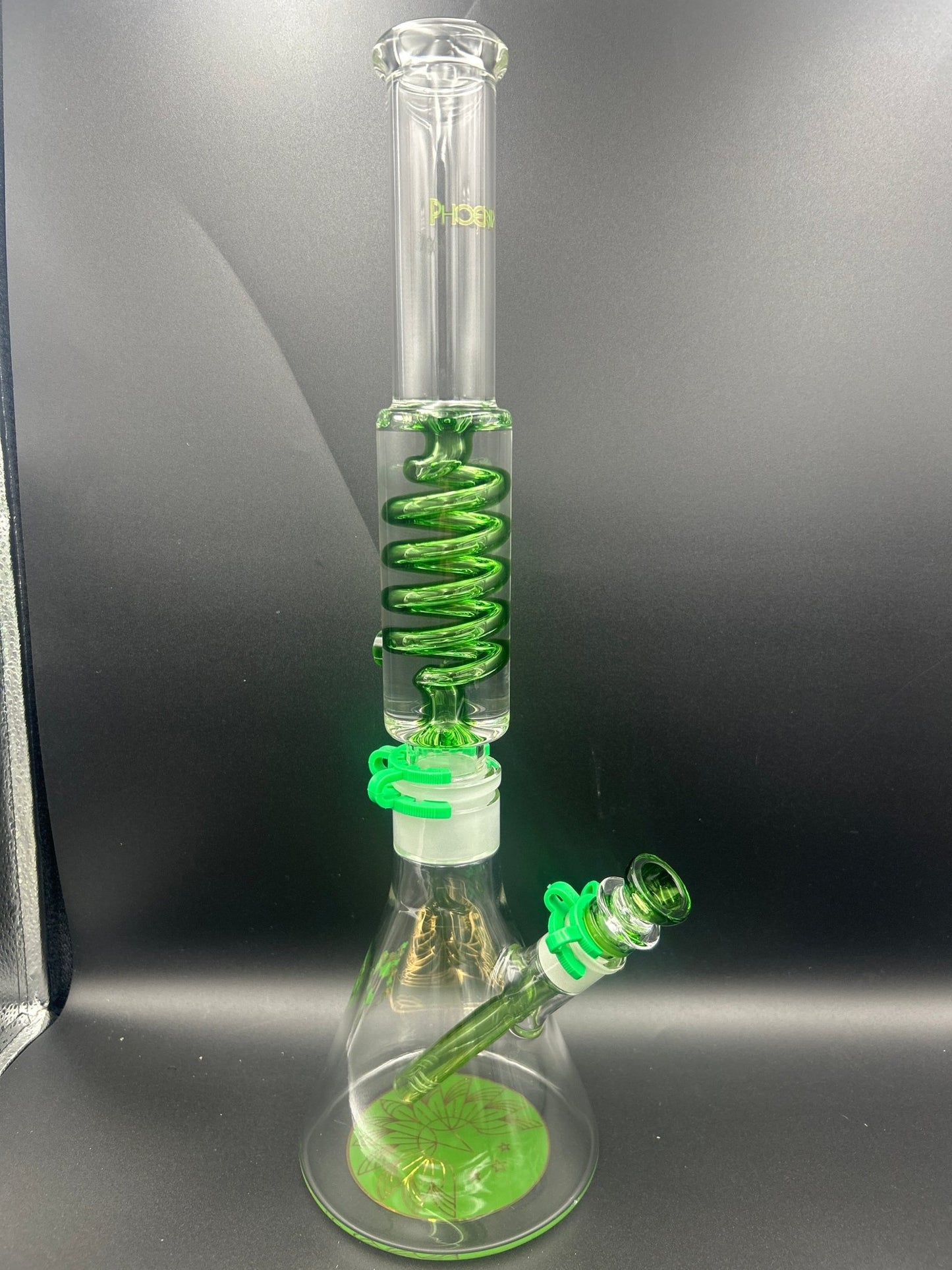 Phoenix Star 15.5” Coil Condenser Beaker Bong - Meech Madness Smoke Shop