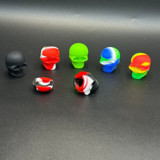 3ML Silicone Skull Wax container - Meech Madness Smoke Shop