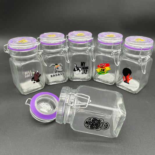 Juicy Jar - Large Glass Storage Jar-Meech Madness Smoke Shop