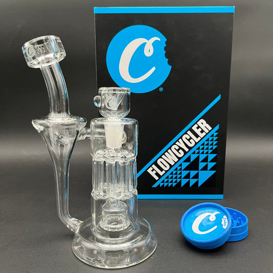 Cookies Flowcycler Glass Water Pipe - 8.5"-Avernic Smoke Shop