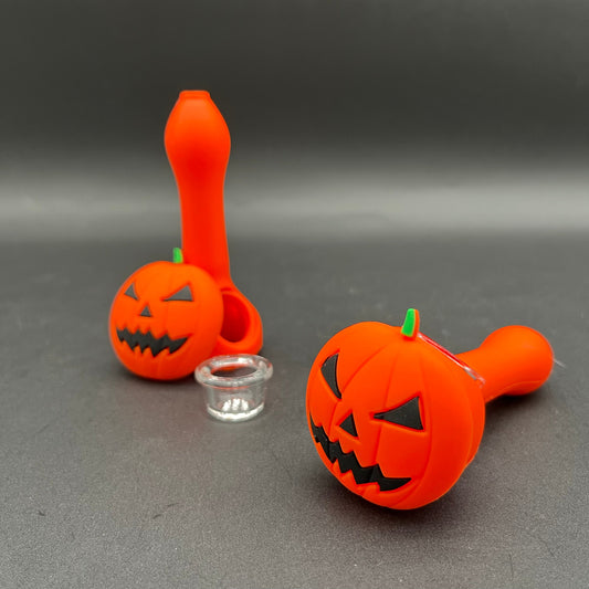 Silicone Pumpkin Spoon Pipe-Avernic Smoke Shop