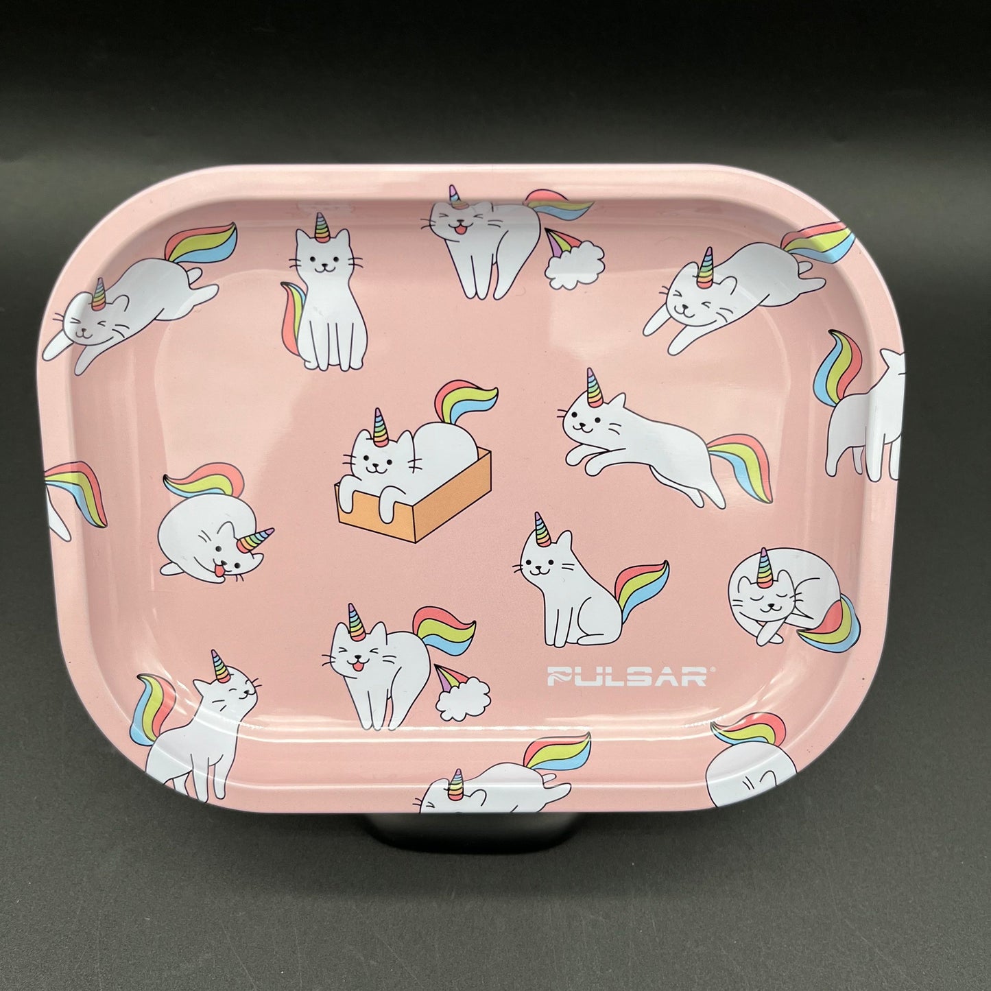 Pulsar Mini Metal Rolling Tray | Caticorn | 7"x5.5"-Avernic Smoke Shop