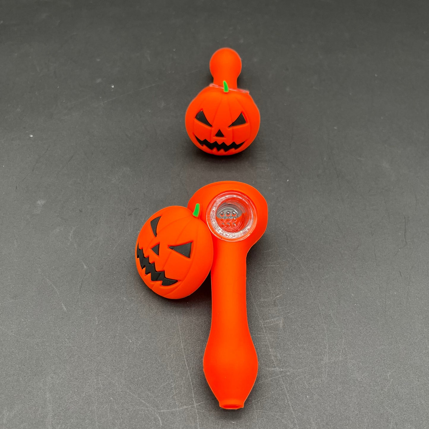 Silicone Pumpkin Spoon Pipe-Avernic Smoke Shop