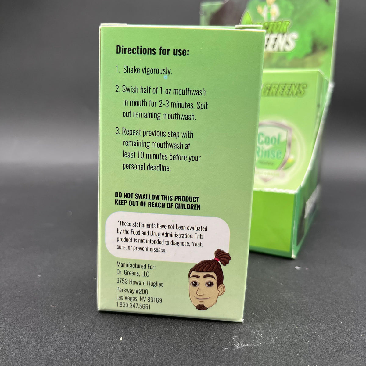 Dr. Greens Cool Rinse Mouthwash | 1oz-Meech Madness Smoke Shop