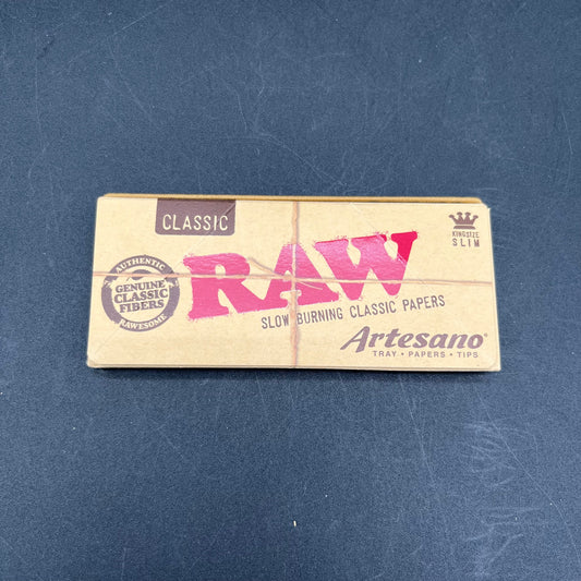 RAW Artesano Tray Rolling Papers & Tips | King Size Slim-Avernic Smoke Shop