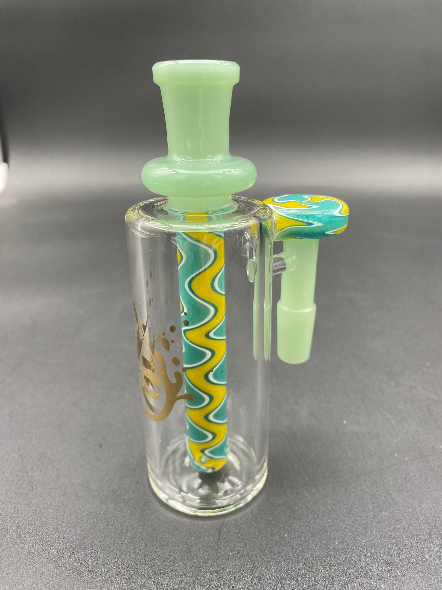 Pulsar Flowing Fantasy Wig Wag Ash Catcher | 14mm | 90 Degree-Avernic Smoke Shop
