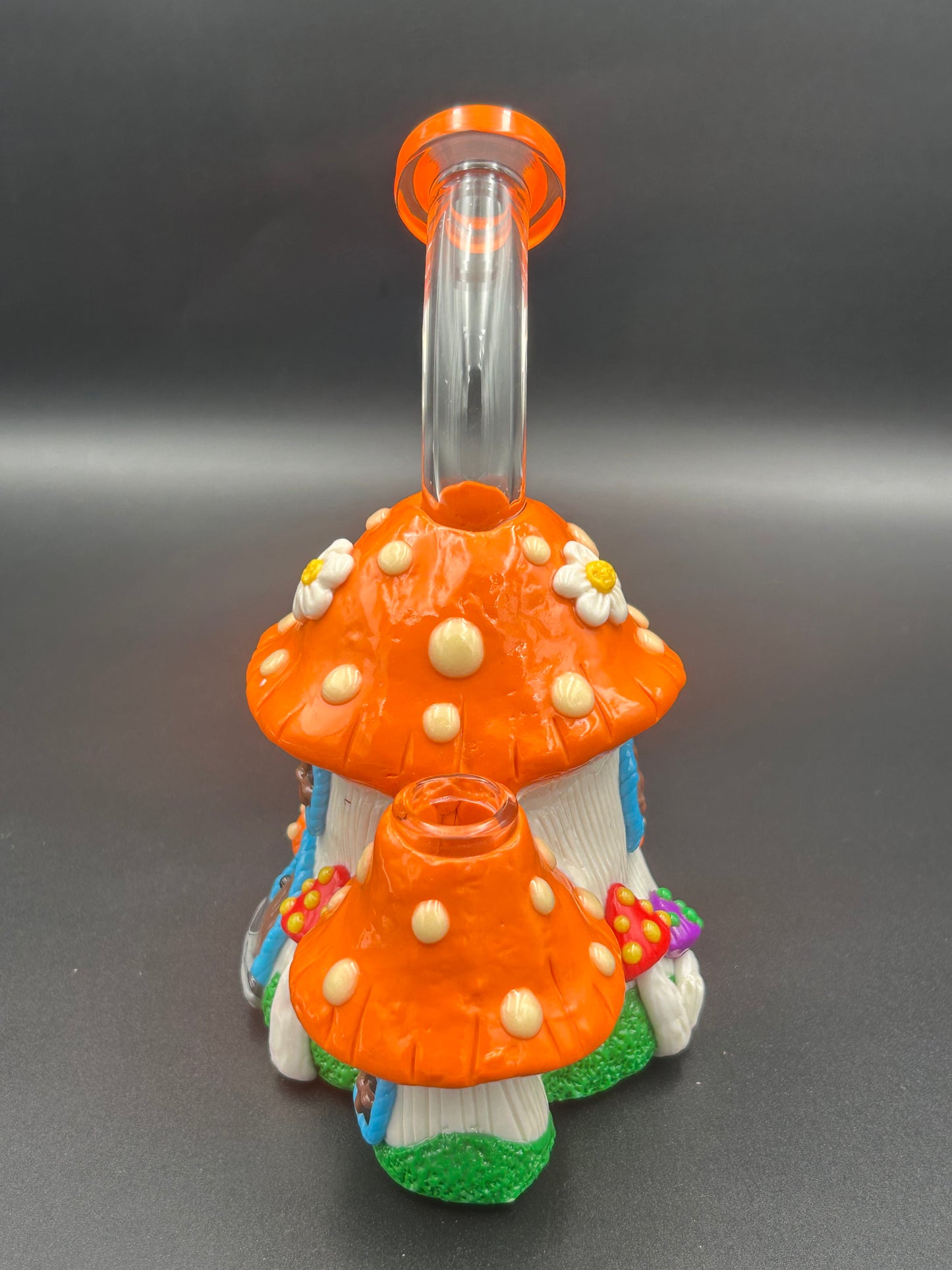 7” Mushroom House 3D Water Pipe - Meech Madness Smoke Shop