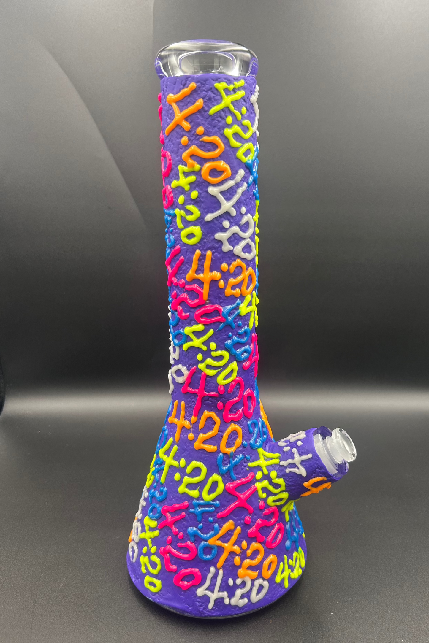 14” Textured 420 Beaker Water Pipe - Meech Madness Smoke Shop