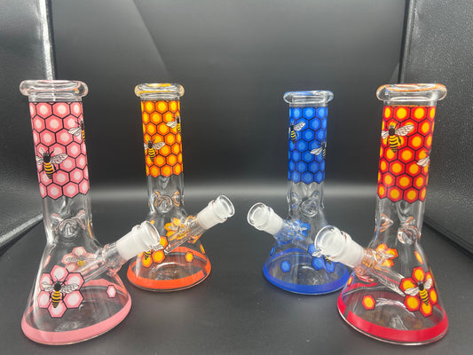 8" Busy Bee Beaker Water Pipe - Meech Madness Smoke Shop