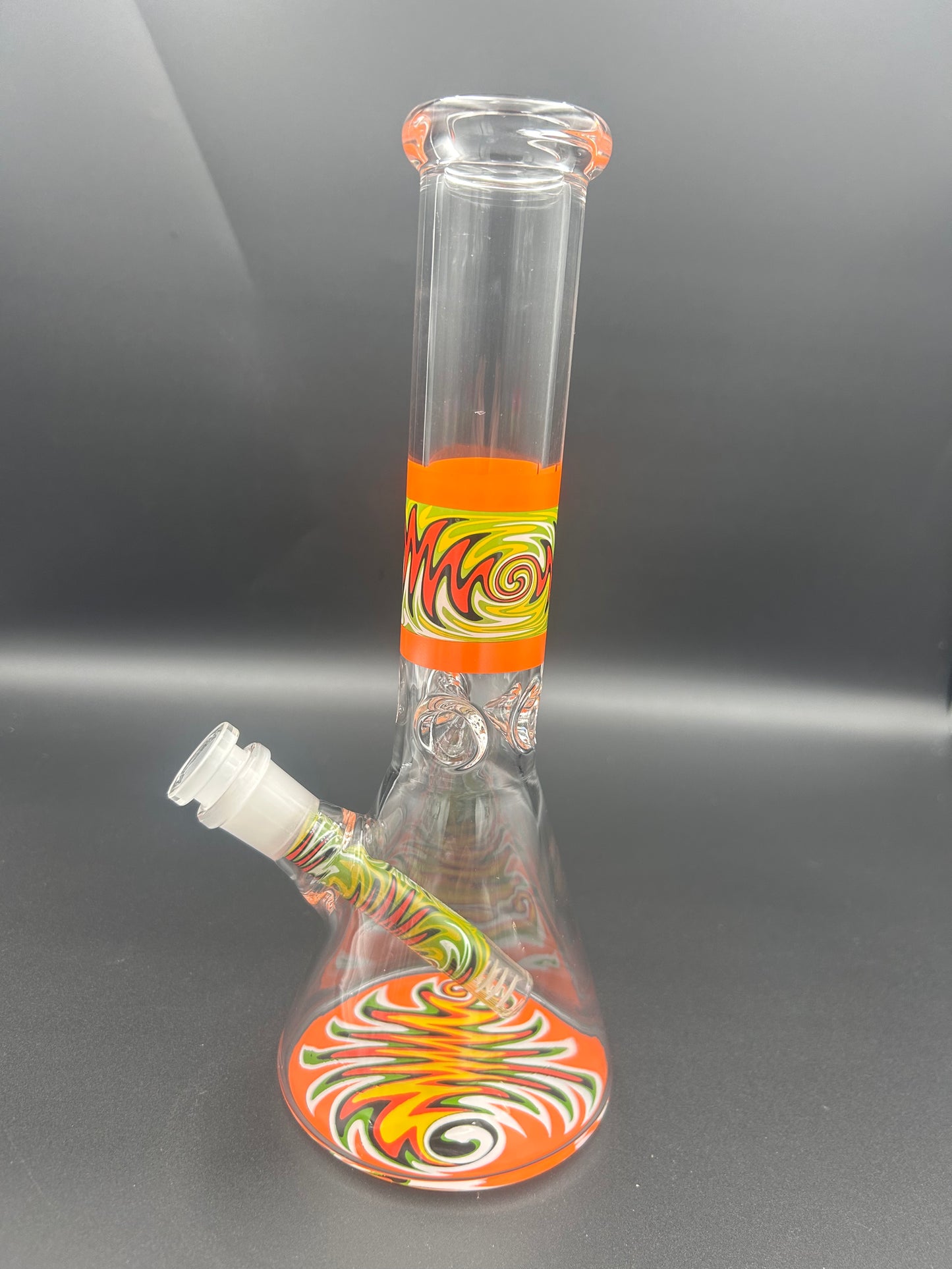 10" Wig Wag Patch Beaker Water Pipe - Meech Madness Smoke Shop