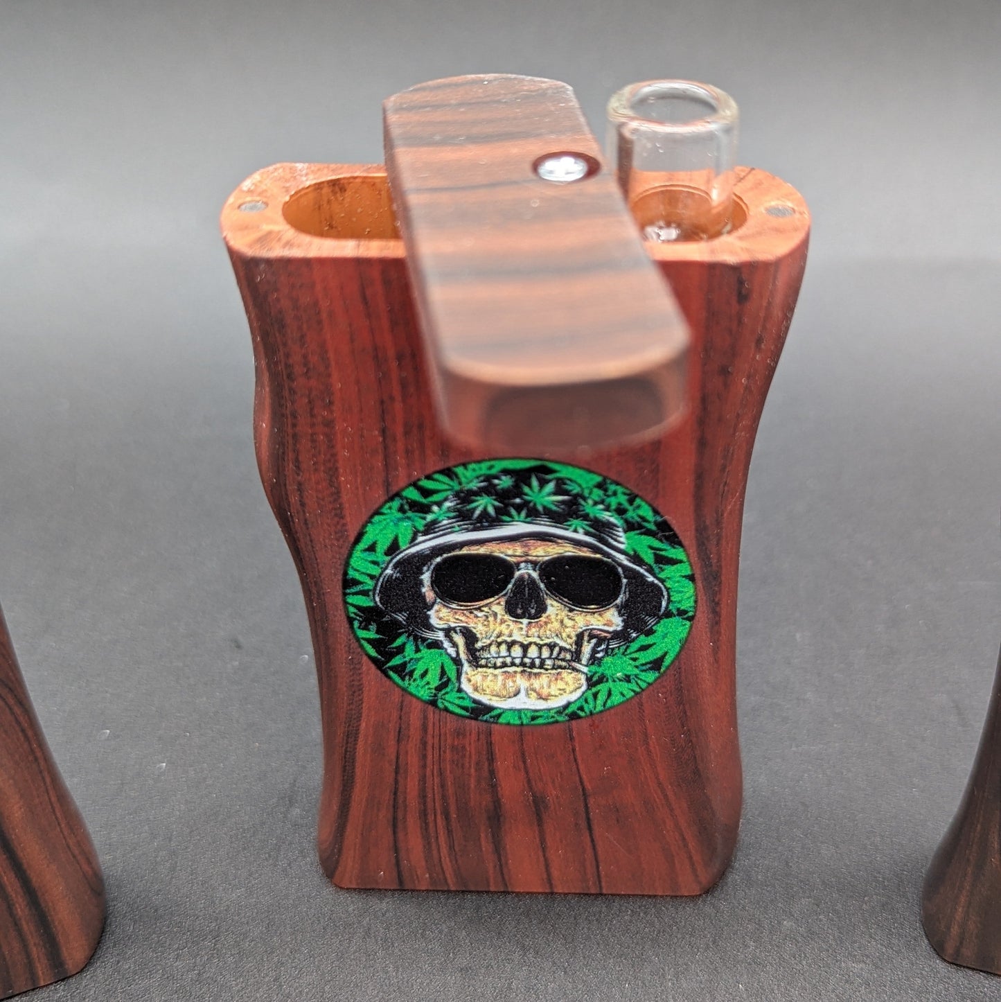 Acrylic Dugouts w/ Wood Design + Glass Pipe-Avernic Smoke Shop
