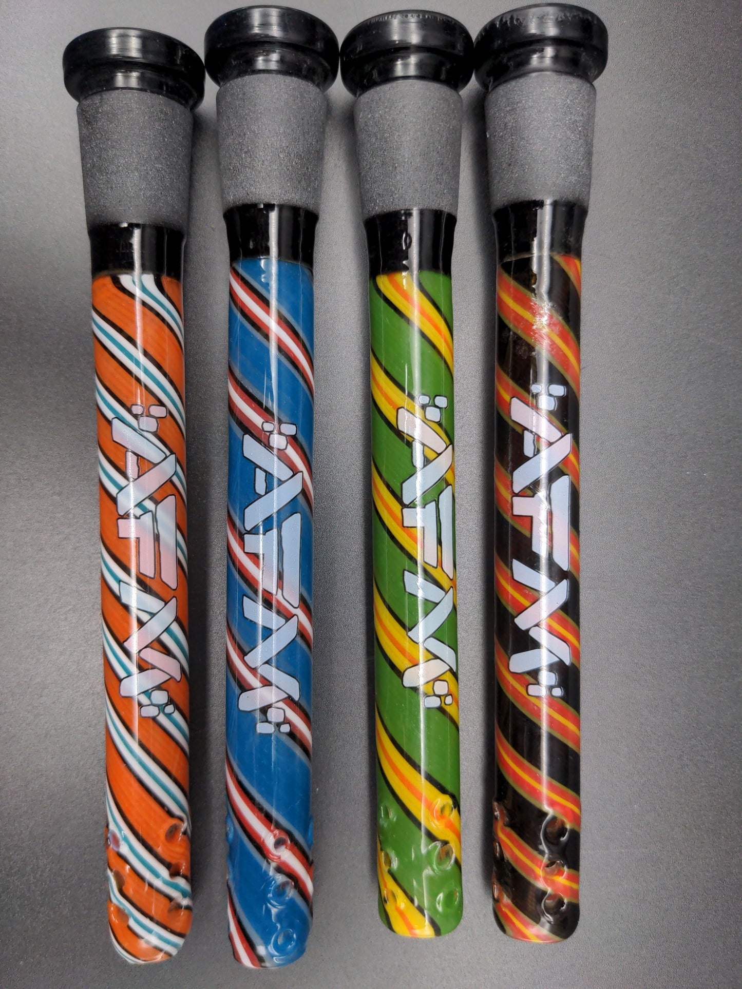 AFM Glass 5" Twisted Color Downstems-Avernic Smoke Shop