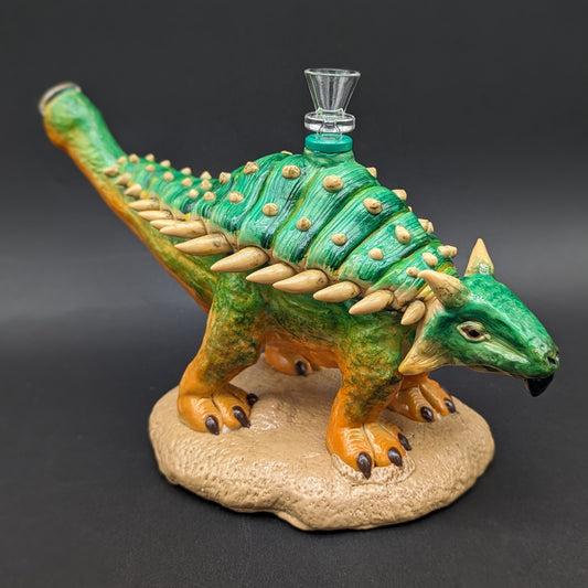 Ankylosaurus Dinosaur Bong - Glass and Resin-Avernic Smoke Shop