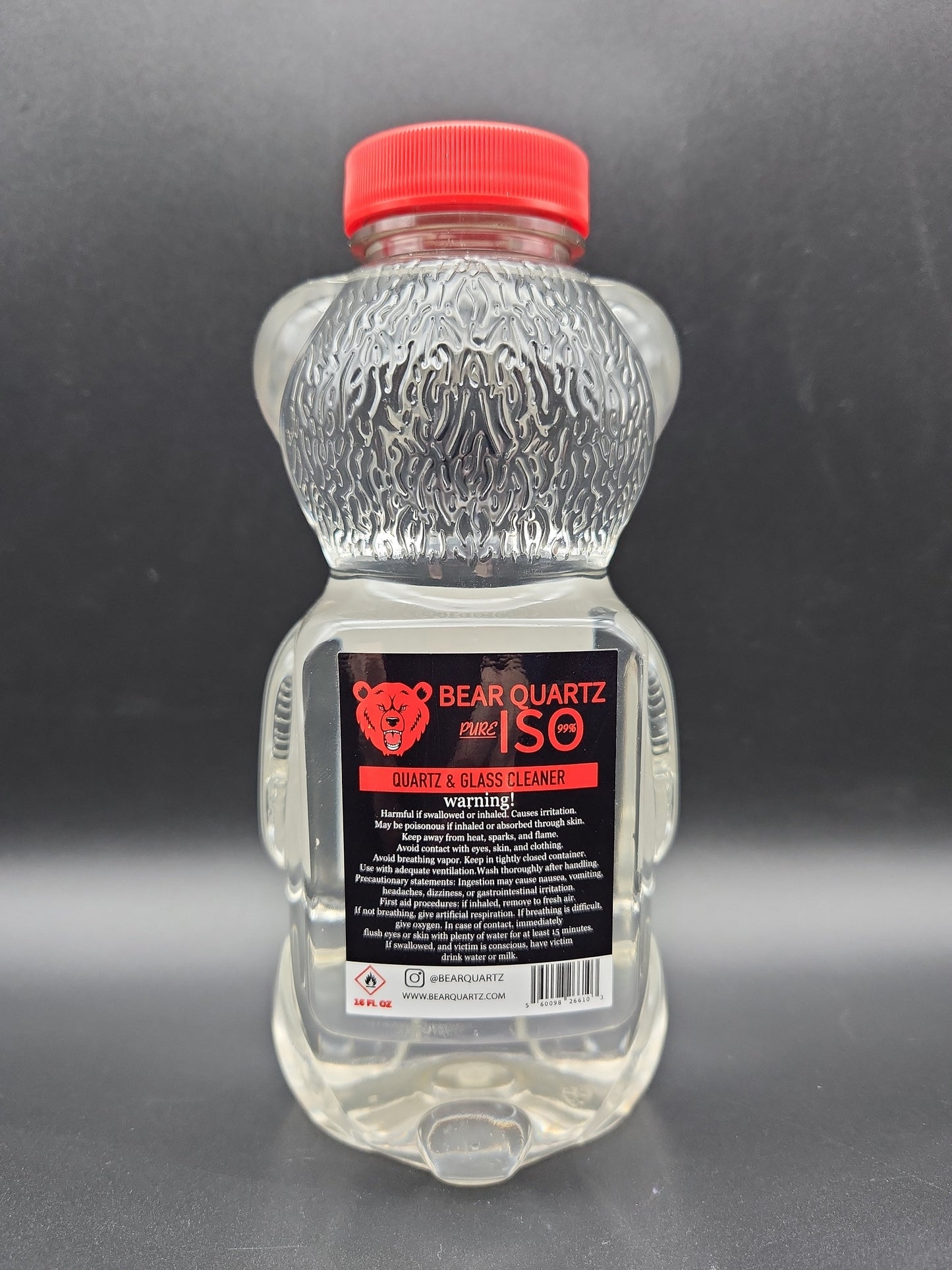 Bear Quartz 99% ISO 16oz Bottle-Avernic Smoke Shop