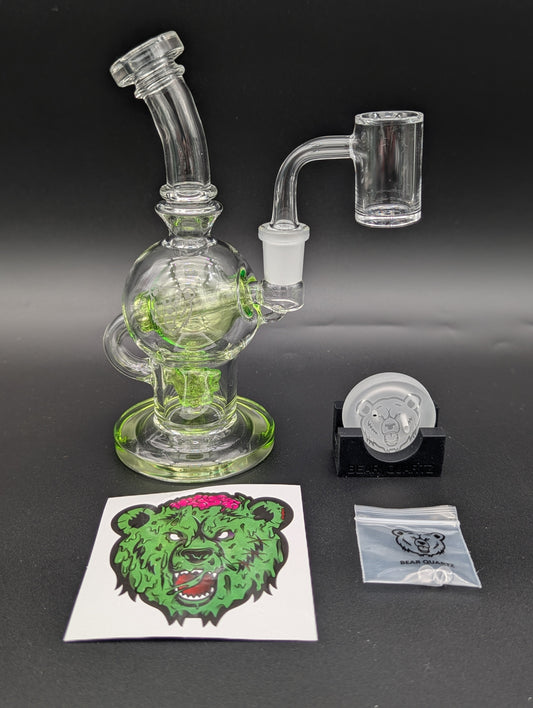 Bear Quartz Sphere Dab Rig Set