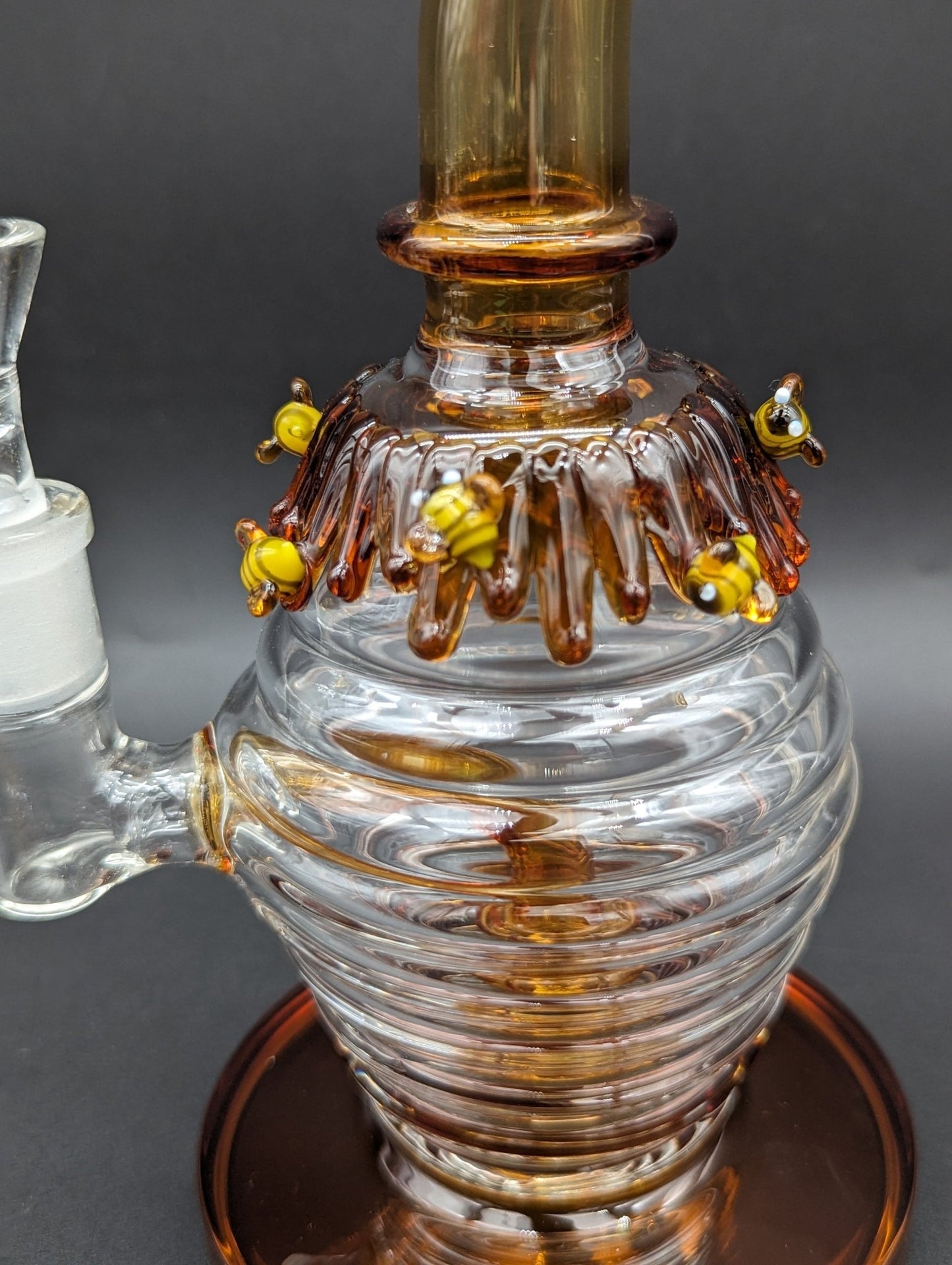 Beez Kneez Honeypot Glass Water Pipe | 8.25" | 14mm - Meech Madness Smoke Shop