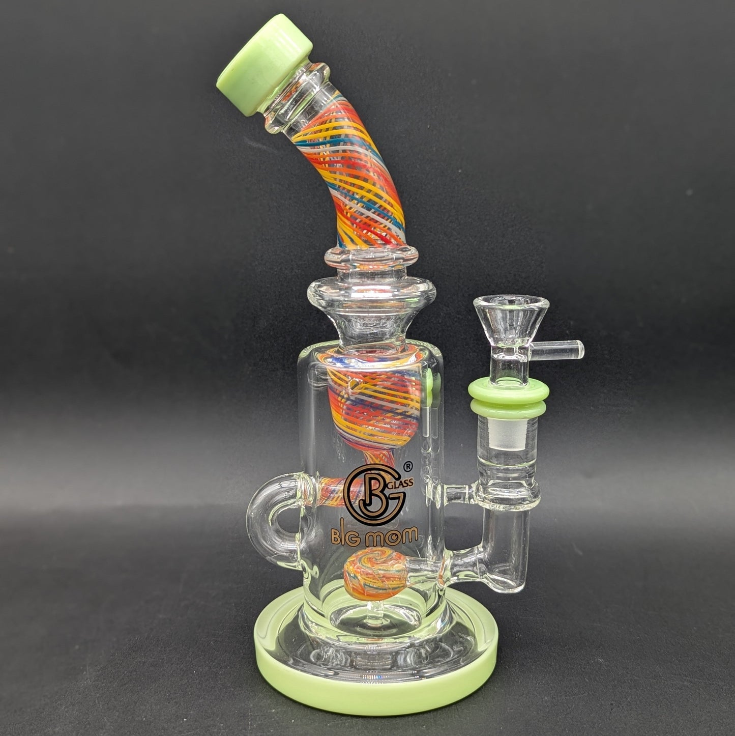 Big Mom Glass 8" Klein Recycler Bong-Avernic Smoke Shop