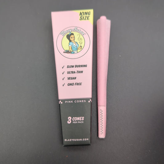 Blazy Susan Pink King Size Pre-Rolled Cones 3 Pack-Meech Madness Smoke Shop