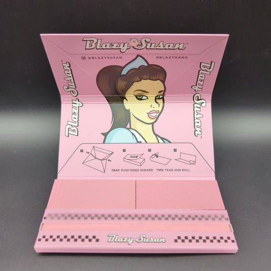 Blazy Susan Pink Papers Deluxe Rolling Kit-Avernic Smoke Shop