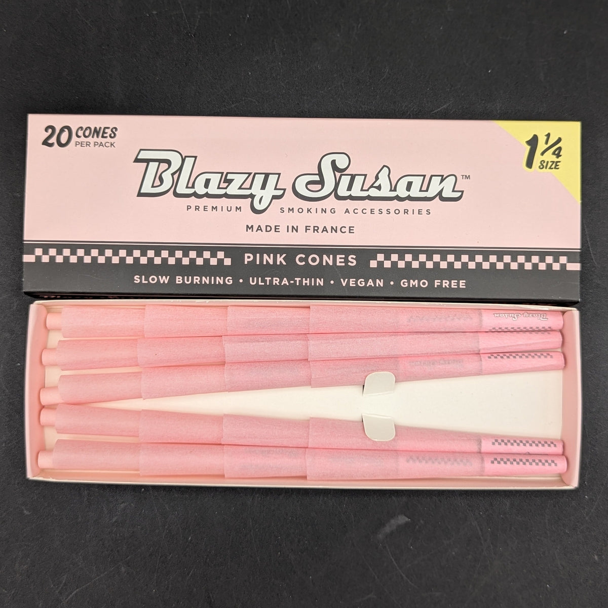 Blazy Susan Pink Pre-Rolled Cones 1 1/4 - 20pk-Meech Madness Smoke Shop
