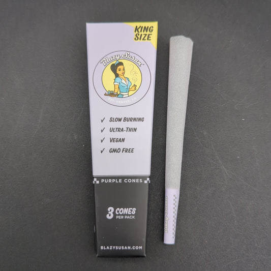 Blazy Susan Purple King Size Pre-Rolled Cones 3 Pack-Avernic Smoke Shop