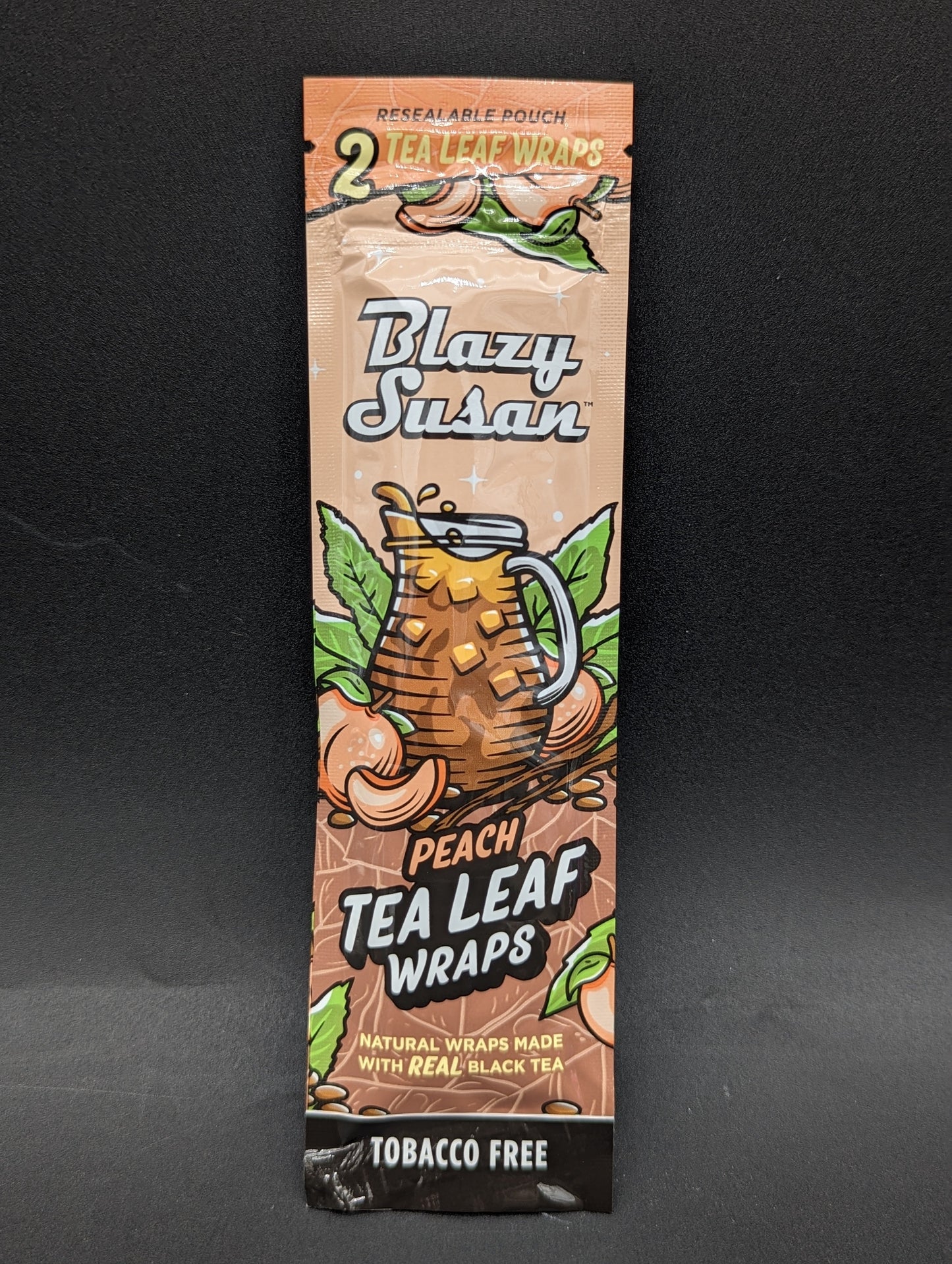 Blazy Susan Tea Leaf Wraps - Peach-Avernic Smoke Shop