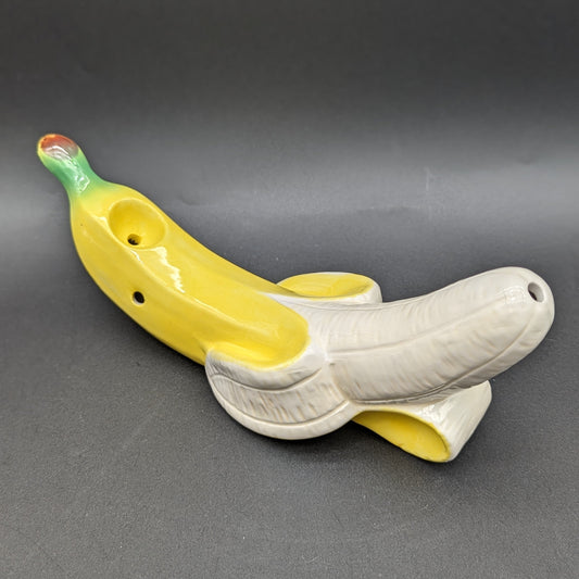 Blissful Banana Ceramic Hand Pipe | 9"-Avernic Smoke Shop