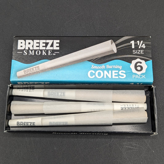 Breeze Smoke Paper Cones 1 1/14-Meech Madness Smoke Shop
