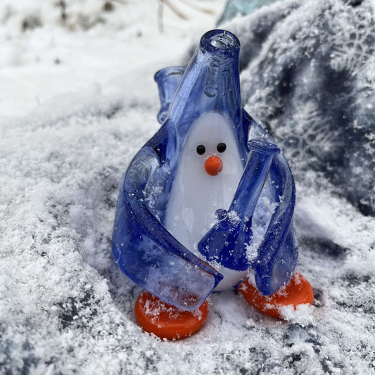 Chaka Glass Crushed Opal Penguin Dab Rig-Avernic Smoke Shop