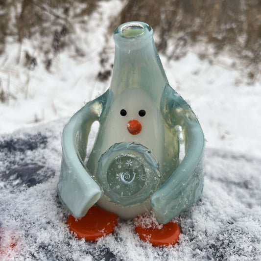 Chaka Glass Faded Ice Cave Penguin Dab Rig-Avernic Smoke Shop