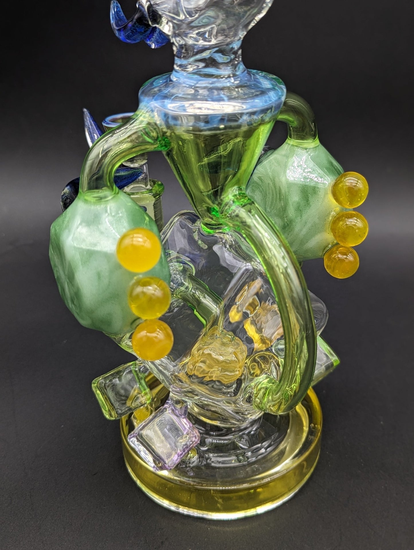 Cheech Glass - 11" Full of Thorn Dab Rig Water Pipe - Meech Madness Smoke Shop