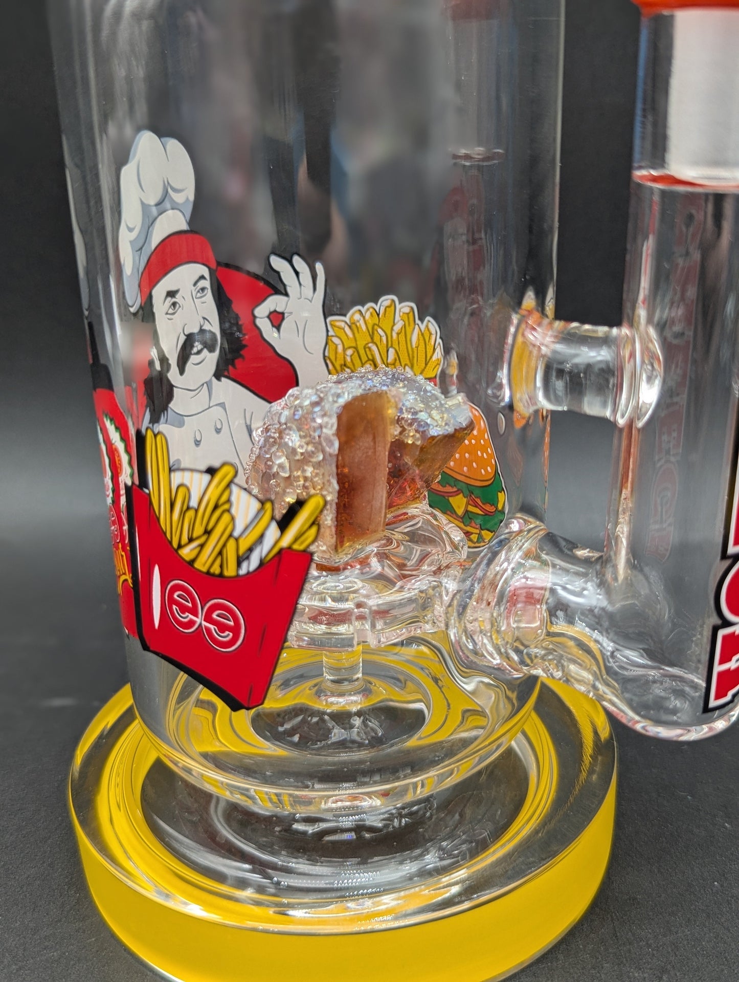 Cheech Glass - 13" Fried Chicken Water Pipe-Avernic Smoke Shop