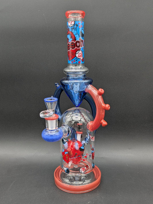 Cheech Glass - 14" Heart Surgeon Weekend Water Pipe - Meech Madness Smoke Shop