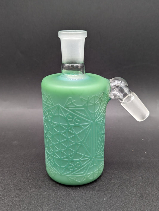 Cheech Glass - Milky Frosted Ash Catcher 14mm 45 Degree - Meech Madness Smoke Shop