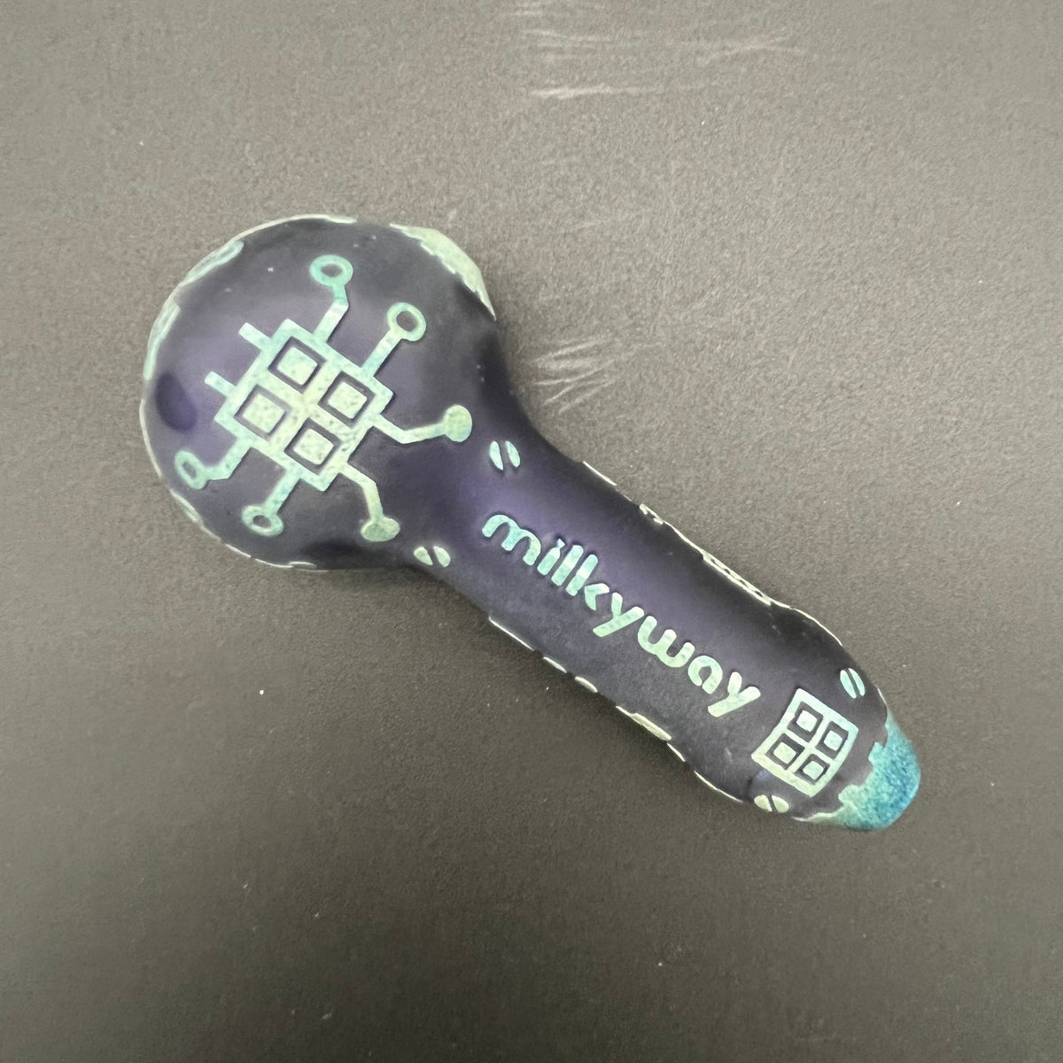 Milkyway Glass "Circuitboard" Hand Pipe in Color-Avernic Smoke Shop