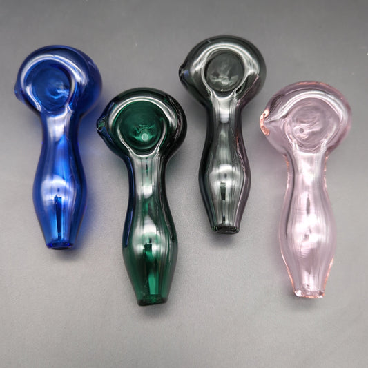 Classic Glass Hand Pipe-Meech Madness Smoke Shop