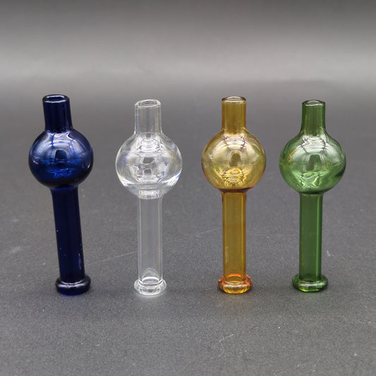 Glass Long Necked Bubble Cap-Avernic Smoke Shop