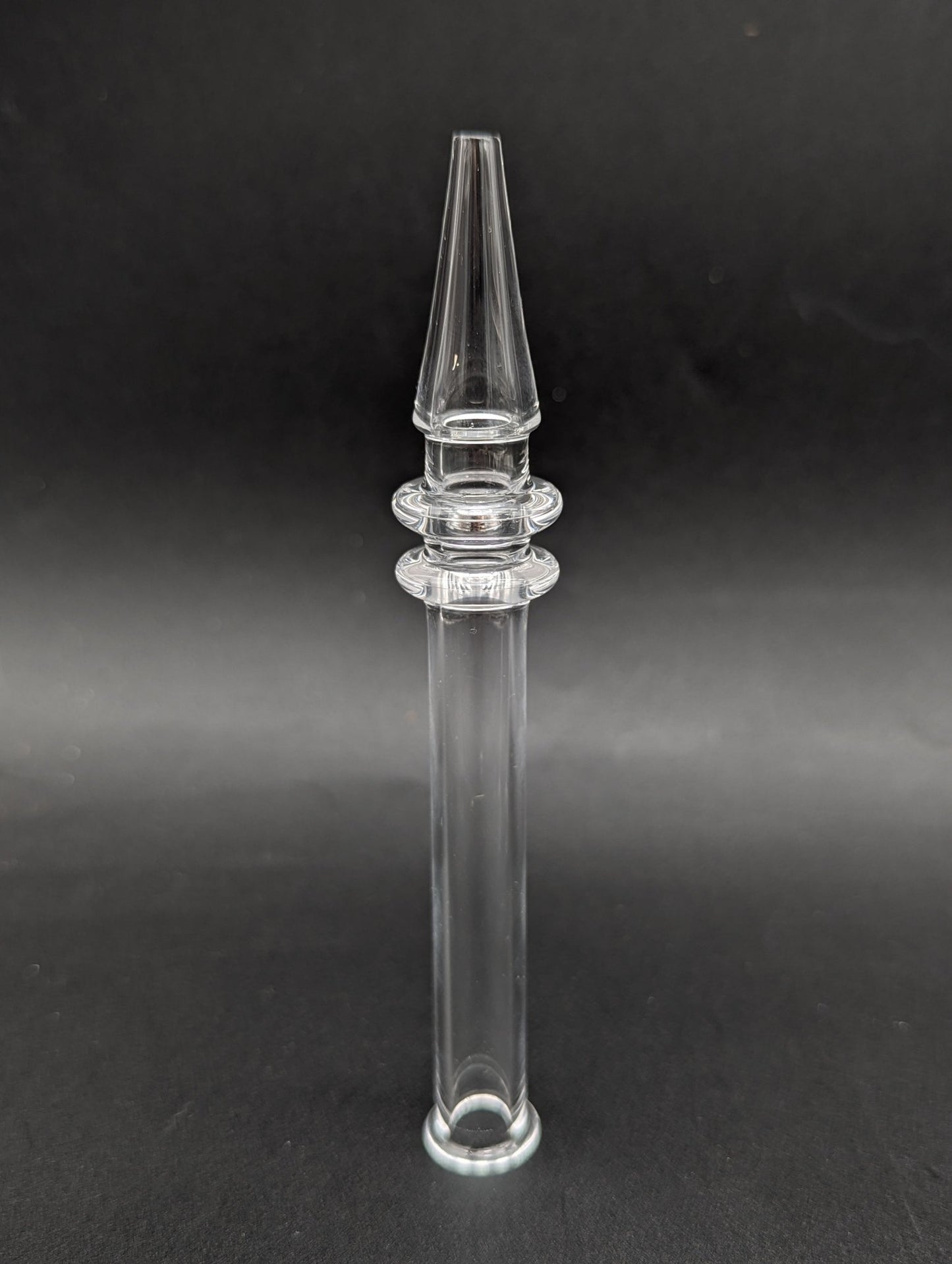 Clear Quartz One Piece Dab Straw - Meech Madness Smoke Shop
