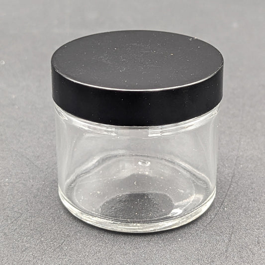 Clear Screw Top Jar | Small | 1.8"x2.1"-Avernic Smoke Shop