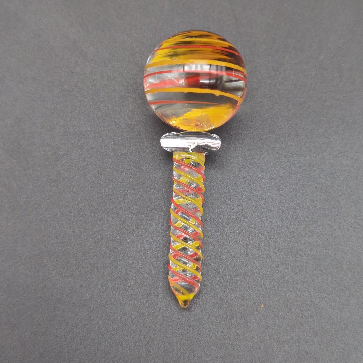 Color Swirl Terp Slurper Screw & Marble Set | 2pc-Avernic Smoke Shop