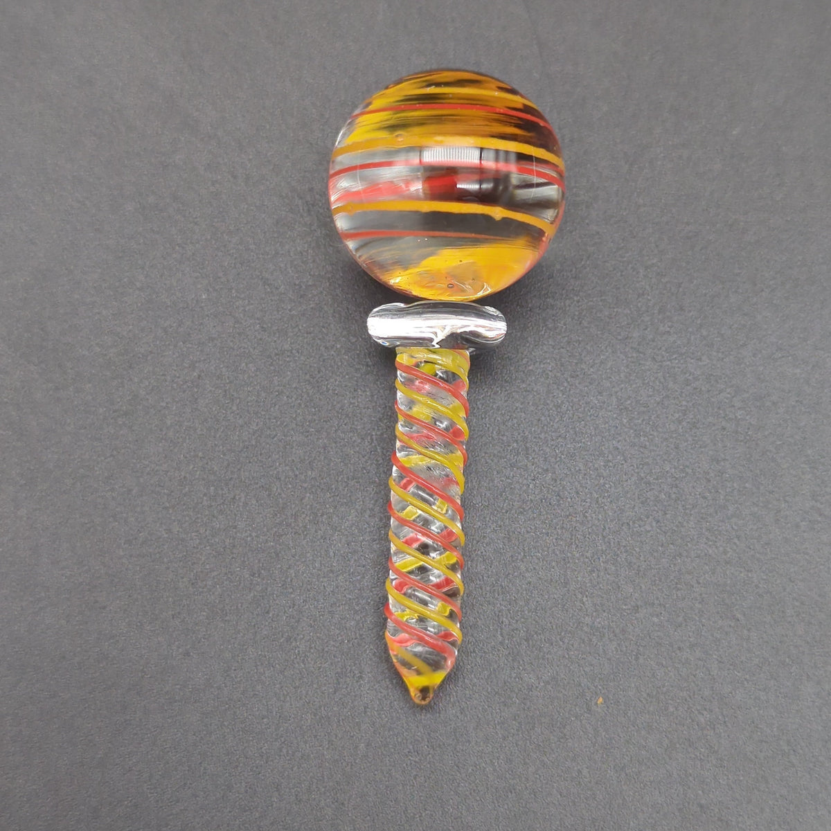 Color Swirl Terp Slurper Screw & Marble Set | 2pc-Meech Madness Smoke Shop