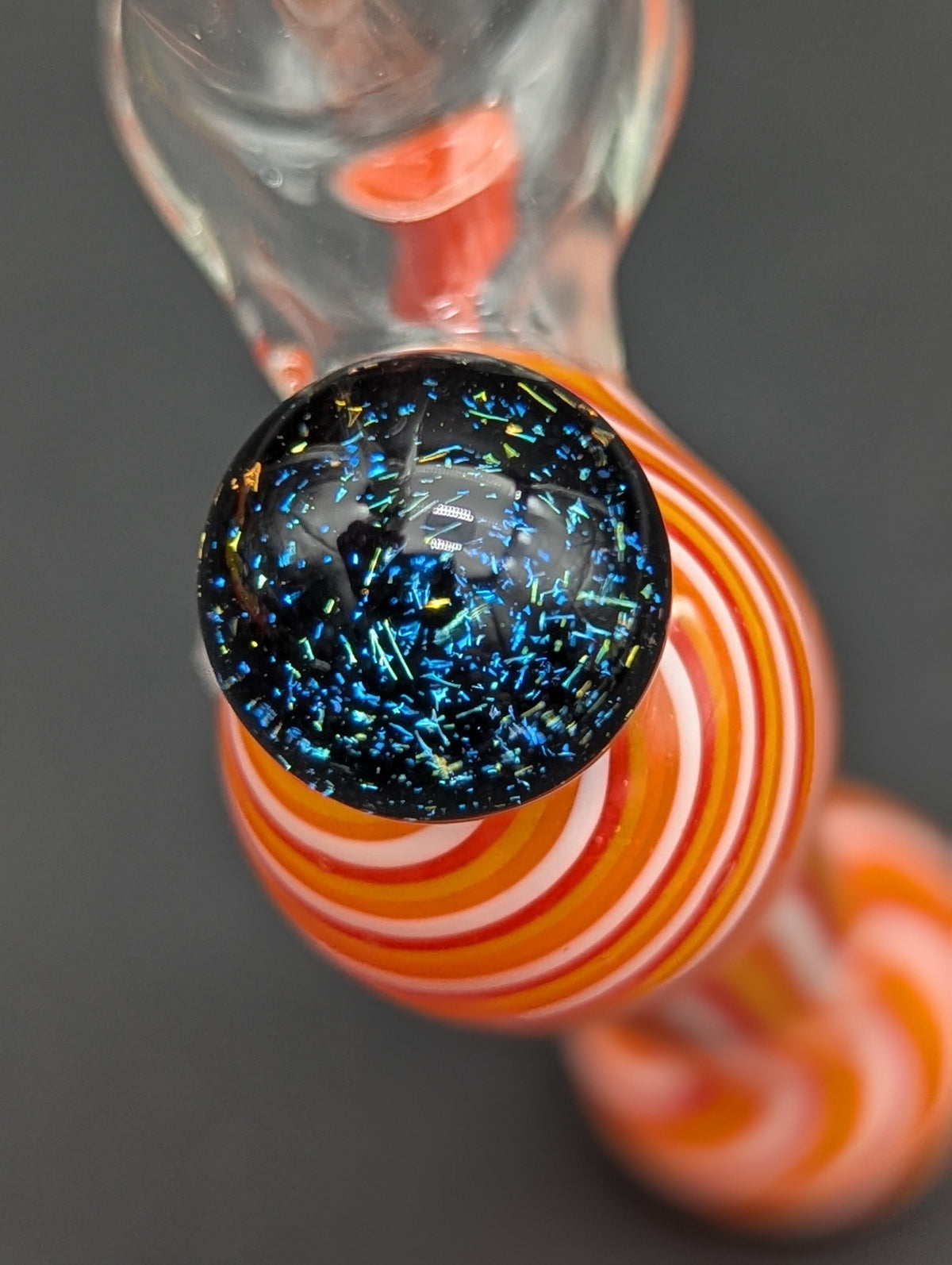 Color Twist Horned Glass Dab Straw | 7" | 10mm-Avernic Smoke Shop