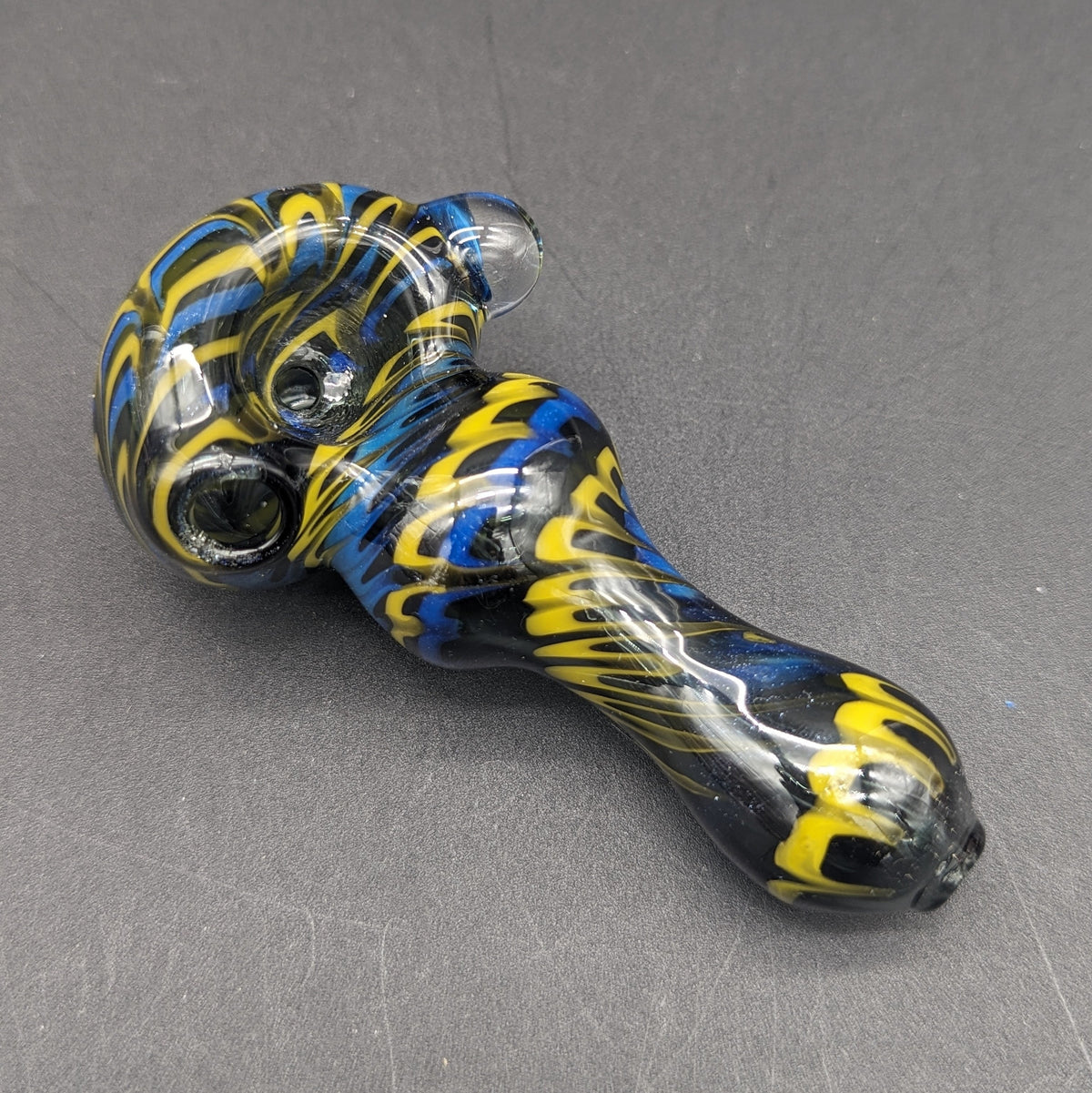 Color Twist Spoon Pipe - Reading Glass Militia-Meech Madness Smoke Shop