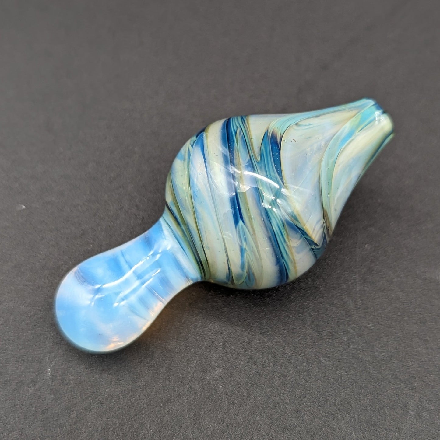 Color Worked Heady Bubble Caps - By Homie G Glass - Meech Madness Smoke Shop