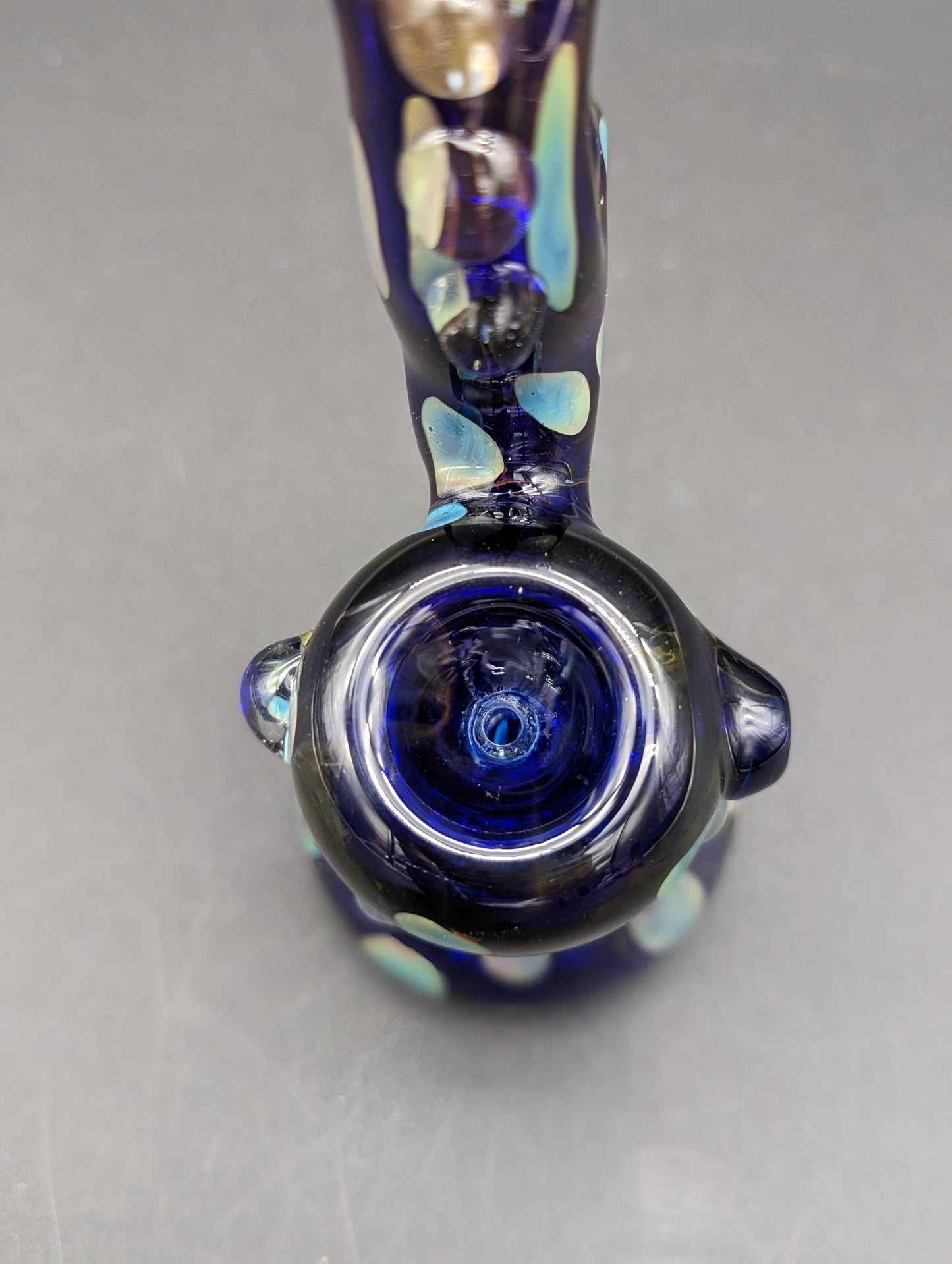 Deep Sea Polka Dot Standing Bubbler 7" - Meech Madness Smoke Shop