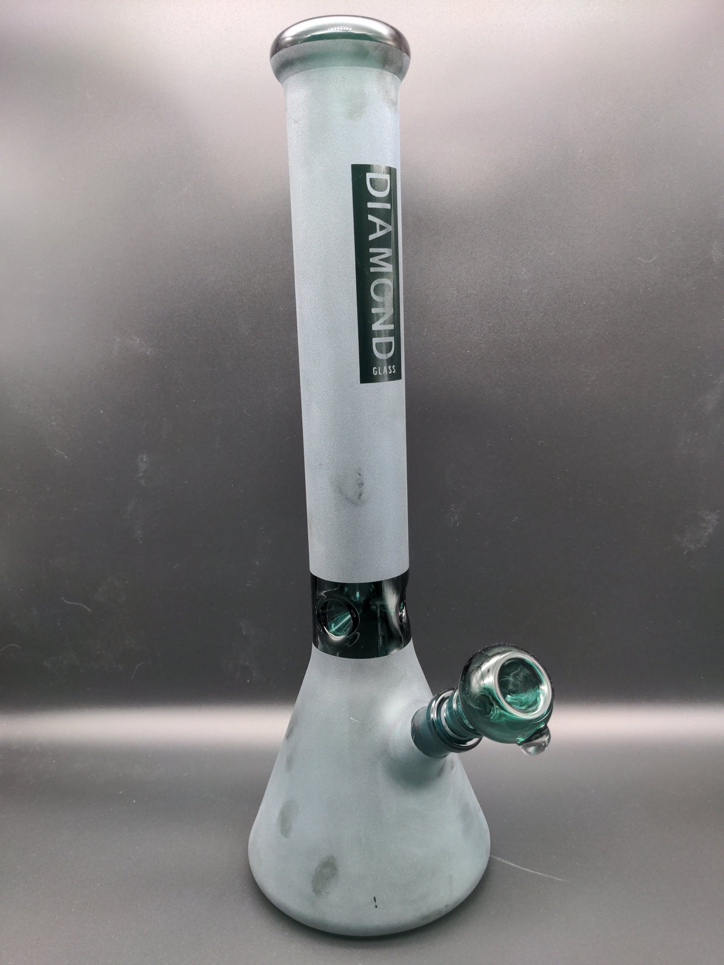 Diamond Glass Beaker Water Pipe - 15.5" / 14mm-Avernic Smoke Shop