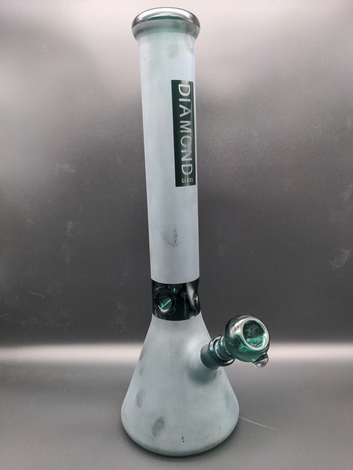 Diamond Glass Beaker Water Pipe - 15.5" / 14mm-Avernic Smoke Shop